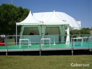 Estrados e Pisos técnicos para eventos - Cobersun