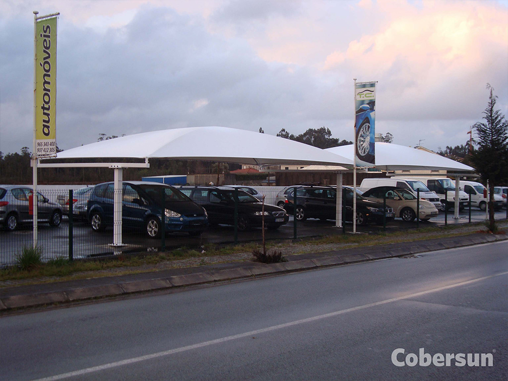 Tenda e Cobertura exterior carros carport - Cobersun