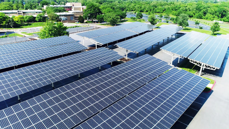 Carport Solar parque de estacionamento cobertura solar