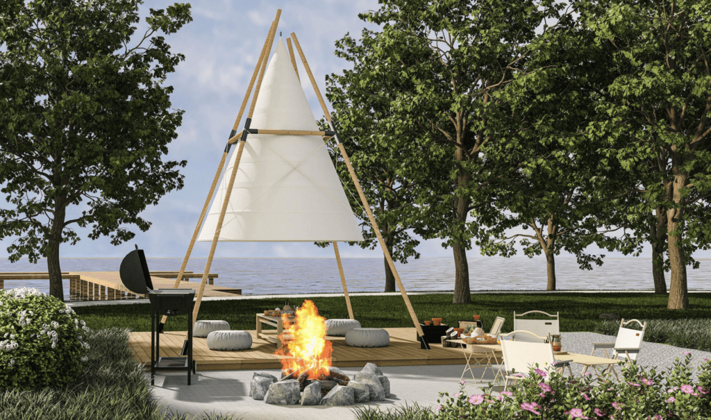 tenda de glamping cobersun bambu