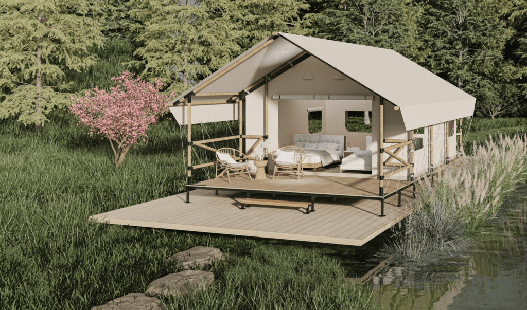 Tenda de Glamping Cobersun modelo kino